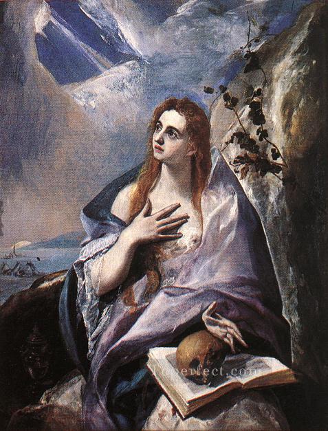 マグダラのレン 1576 マニエリスム スペイン ルネサンス エル グレコ油絵